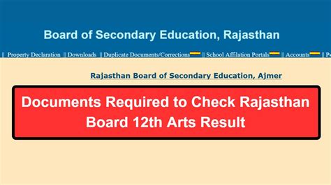 RBSE 12th Arts Result 2023 declared; how to download .